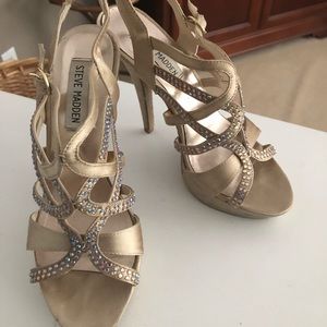Steve Madden Embellished Strappy Heels